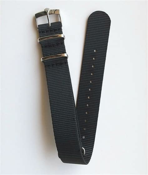 fibbia rolex cinturino nato|Cinturino NATO Strap Nylon nero + Fibbia Buckle Rolex .